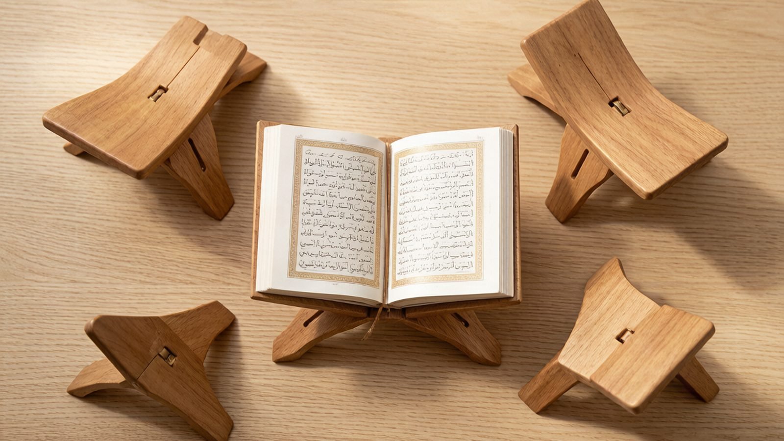 Wholesale wooden Quran rehal stands